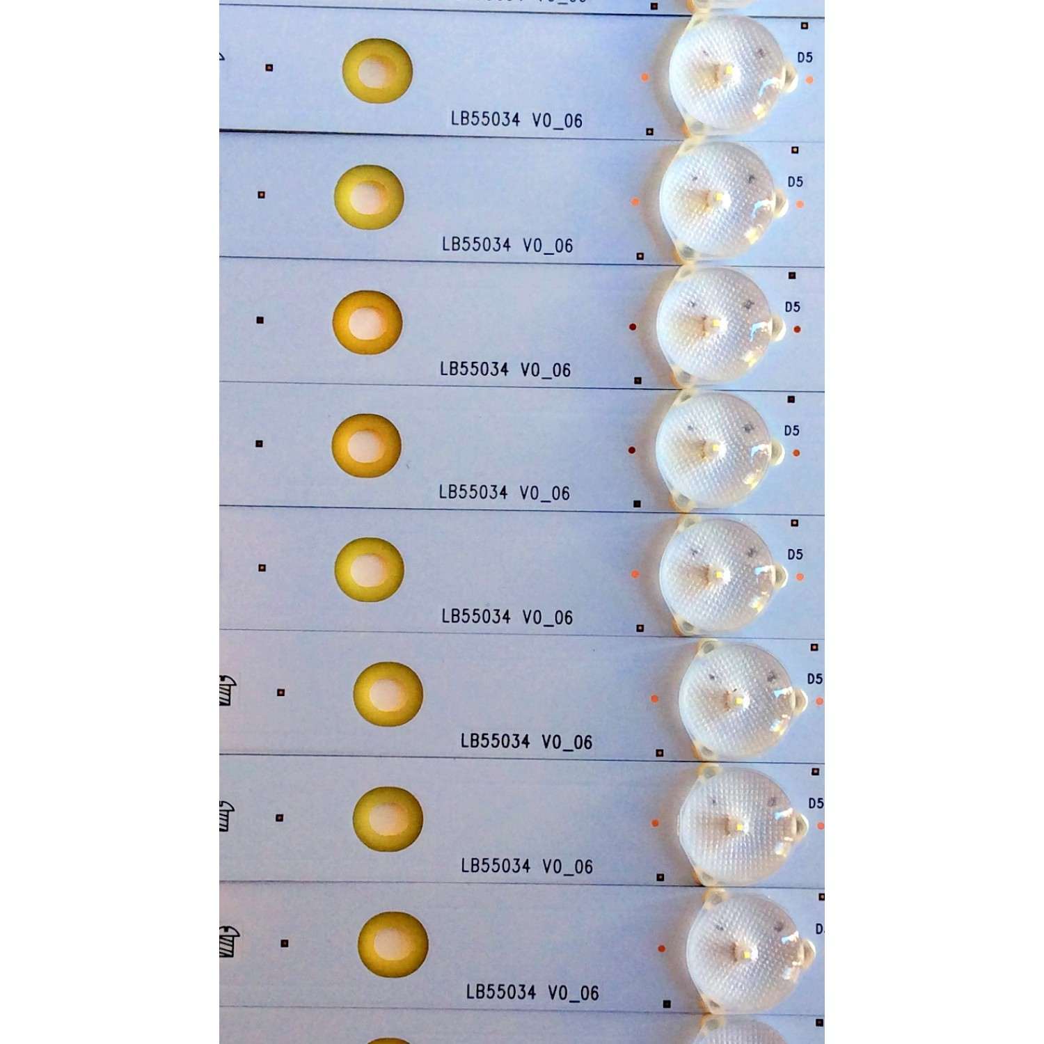 KIT DE LED´S PARA TV (14 PIEZAS) / VIZIO LB55034 V0_05 / LB55034 V0_06 / YX-55034002-3C562-0-A-59P / PANEL´S TPT550J1-HVN08.U REV:S51AA / TPT550J1-HVN08.U REV:S110A / MODELOS D55U-D1 LTC7UCAS / E55-C1 LTCWSHAR / LTC7SHAS / LTC7SHAR / LTCWSHBR / LTMWSHAR - Imagen 4